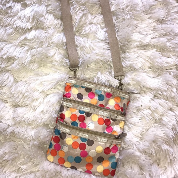 LeSportSac crossbody polka dot bag - Picture 1 of 1